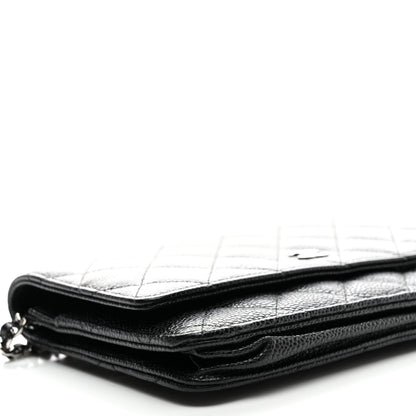 Chanel Caviar Quilted Wallet On Chain WOC Black 9 of 10