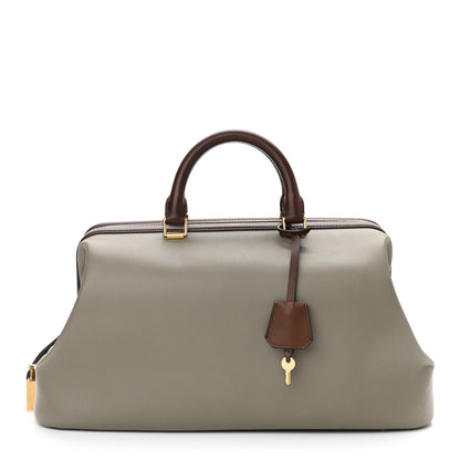 Celine Satin Calfskin Long Frame Doctor Bag Taupe 2 of 9