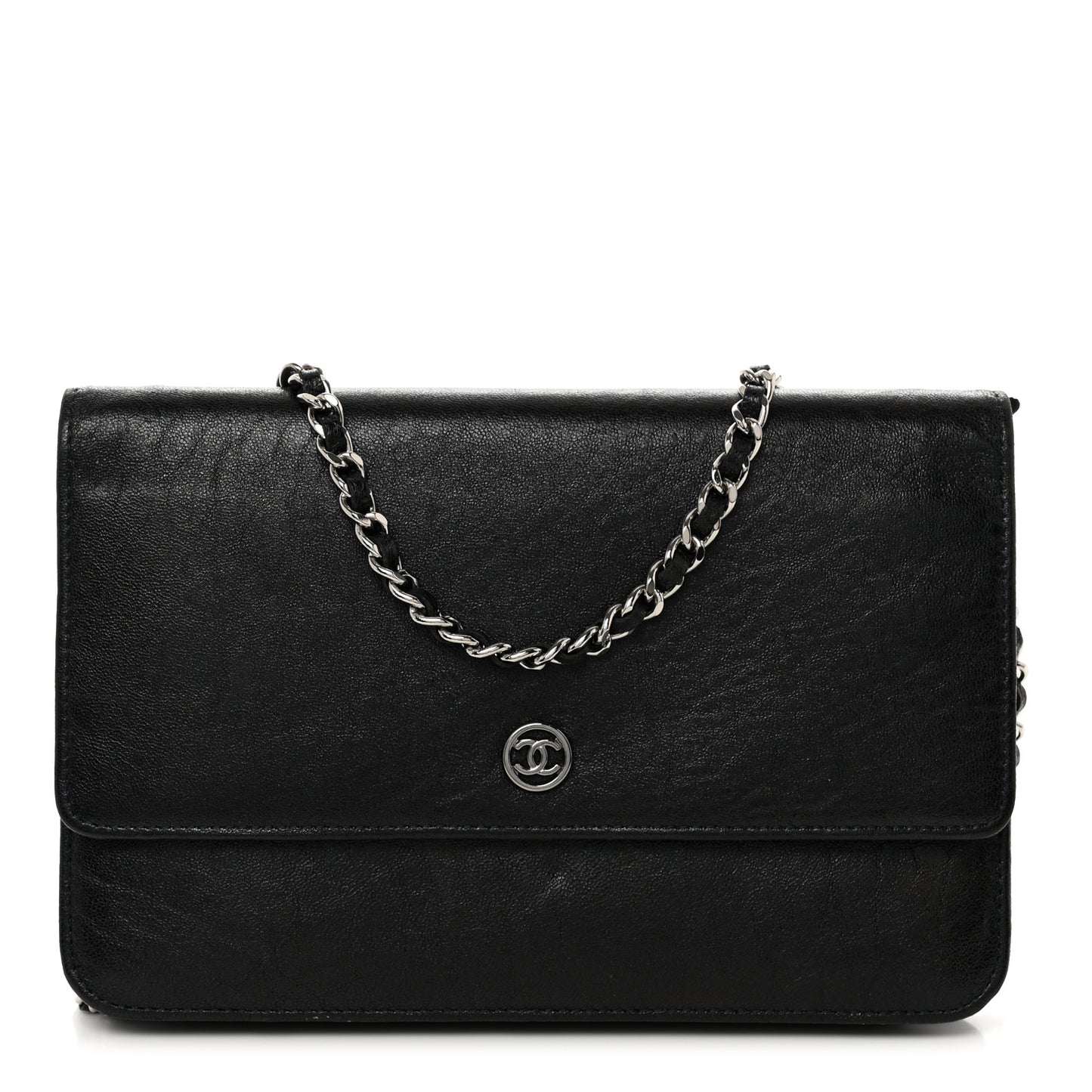 Goatskin Wallet On Chain WOC Black