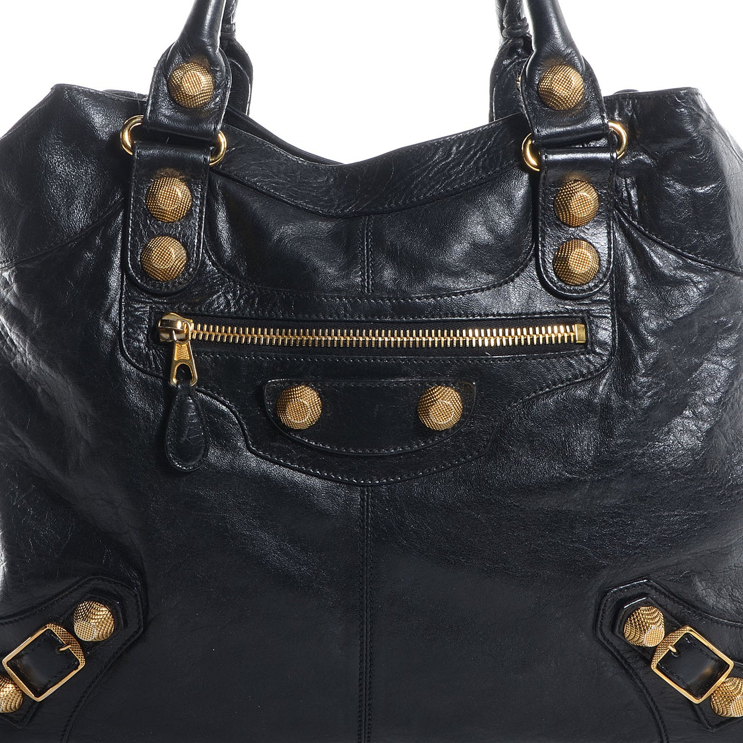 Agneau Giant 21 Gold Hardware Brief Black