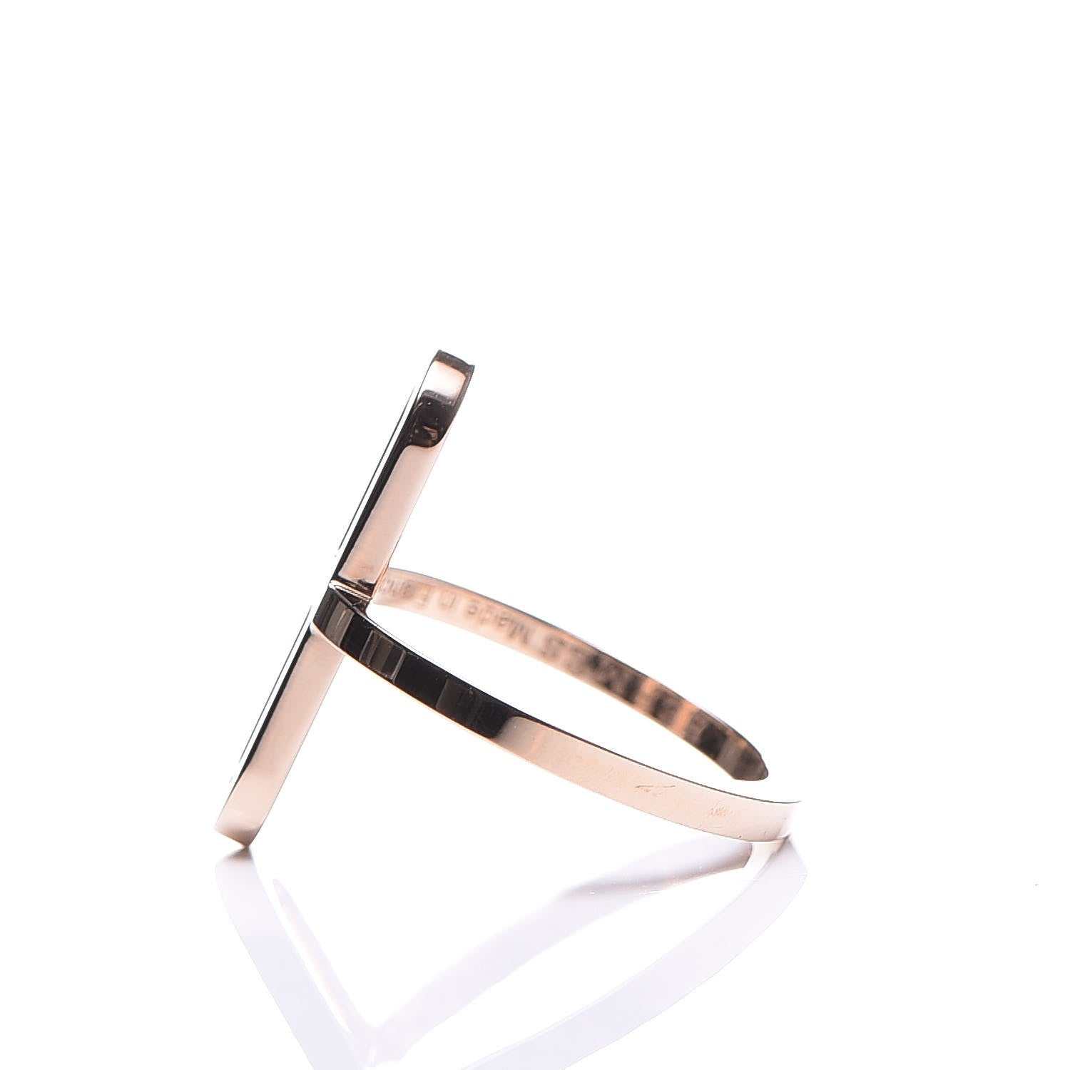 Hermes 18K Rose Gold Ever Chaine d'Ancre Ring Small 50 5.25 3 of 7