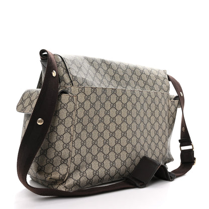 Gucci GG Plus Monogram Messenger Diaper Bag Dark Brown 3 of 10