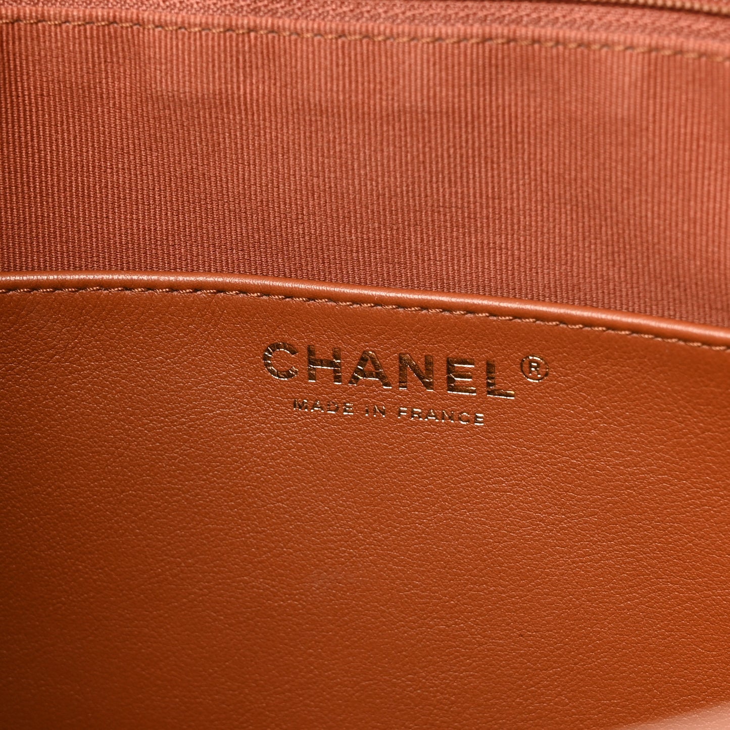 Calfskin Quilted Braided Handle Chain Hobo Brown