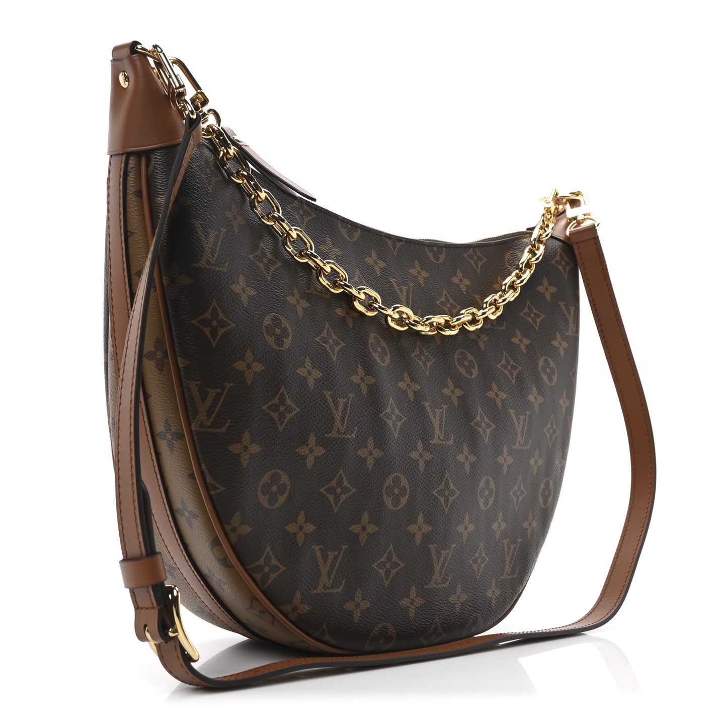 Reverse Monogram Loop Hobo