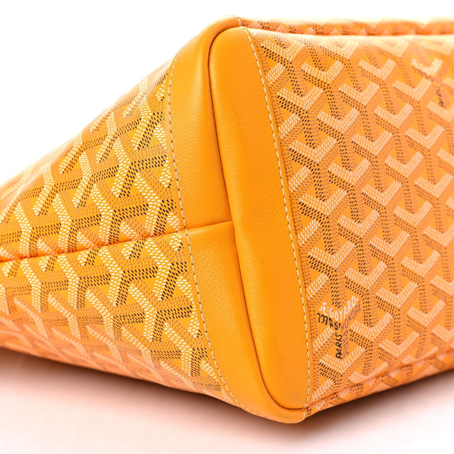 Goyard Goyardine Artois MM Yellow 8 of 10