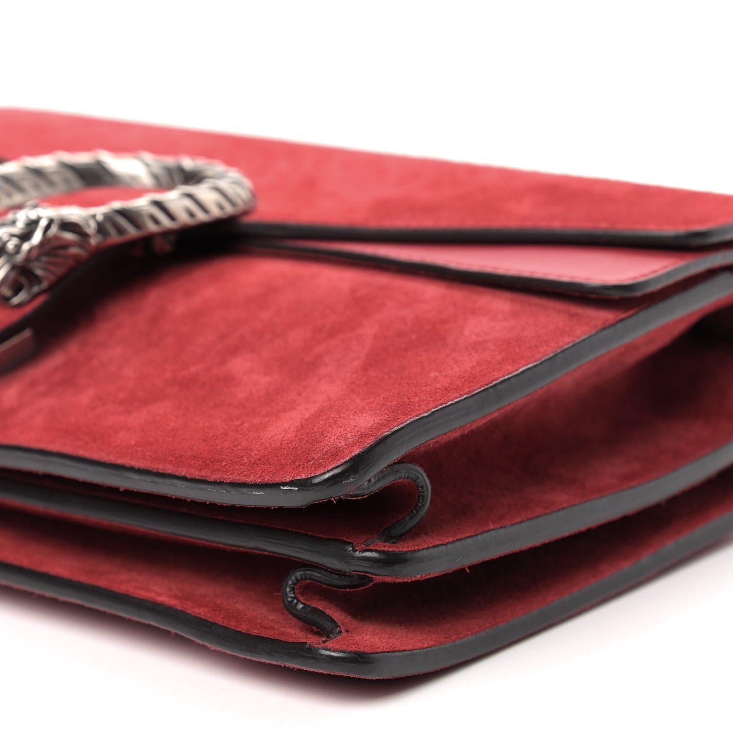 Gucci Suede Vitello Velvet Small Dionysus Shoulder Bag Vulcanic Red 7 of 10