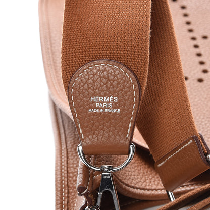 Hermes Taurillon Clemence Evelyne III GM Gold 7 of 8