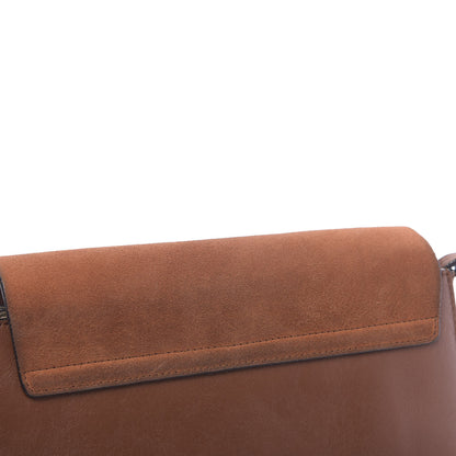Chloe Suede Calfskin Small Faye Shoulder Bag Tobacco 11 of 14