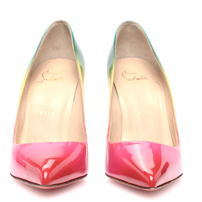 Christian Louboutin Patent Rainbow Pigalle Follies 100 Pumps 36.5 Multicolor 2 of 8