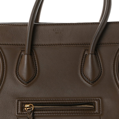 Celine Supple Calfskin Medium Phantom Luggage Khaki 9 of 13