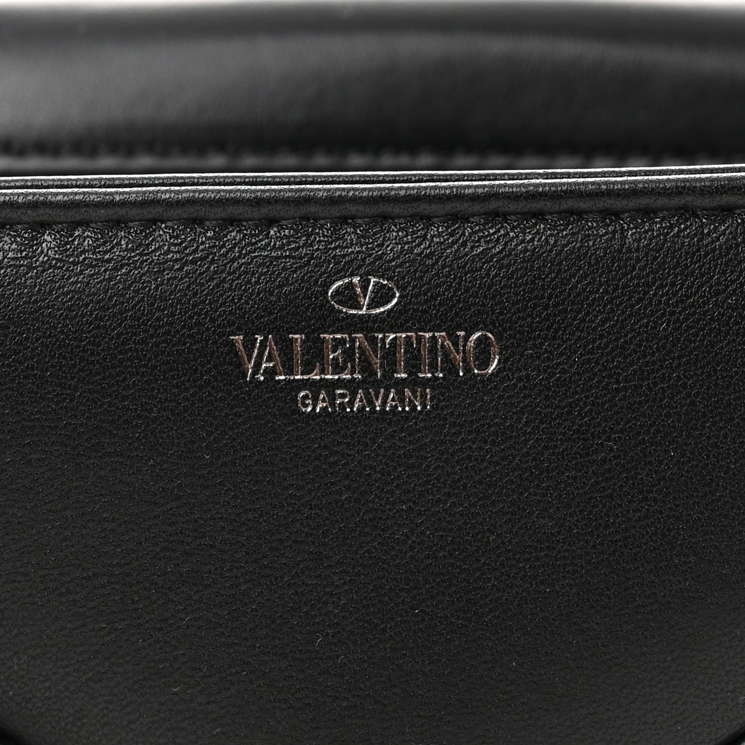 Valentino Garavani Nappa Tonal Monochrome Mini One Stud Top Handle Bag Black 6 of 9