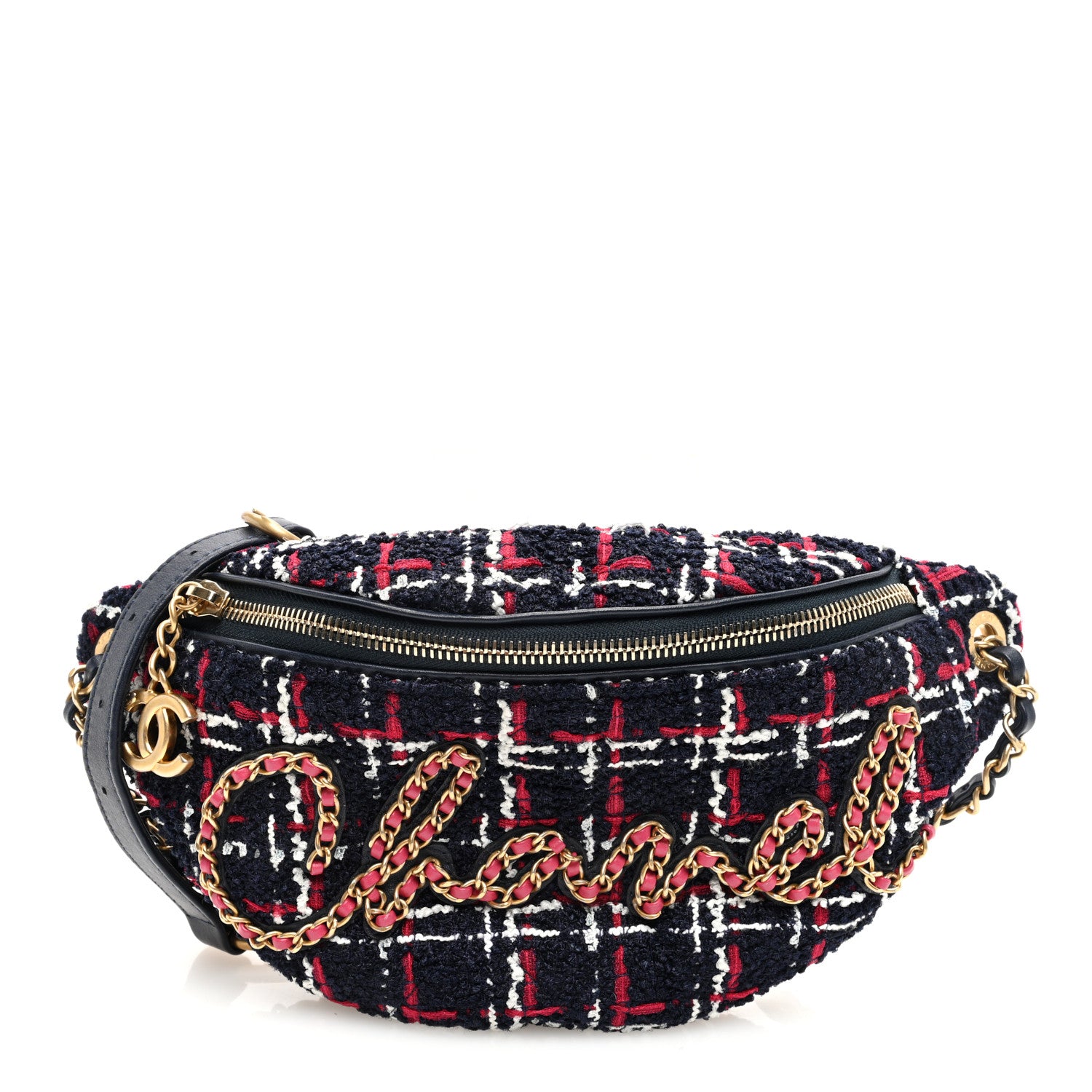 Chanel Tweed Quilted Chain 20s Signe Waist Bag Multicolor 1 of 10