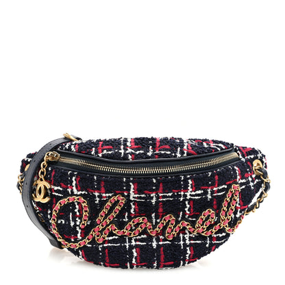 Chanel Tweed Quilted Chain 20s Signe Waist Bag Multicolor 1 of 10