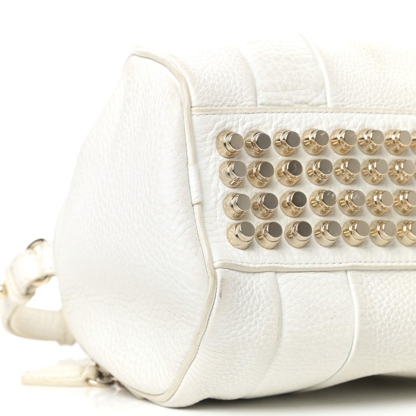 Pebbled Lambskin Rockie White Gold Hardware