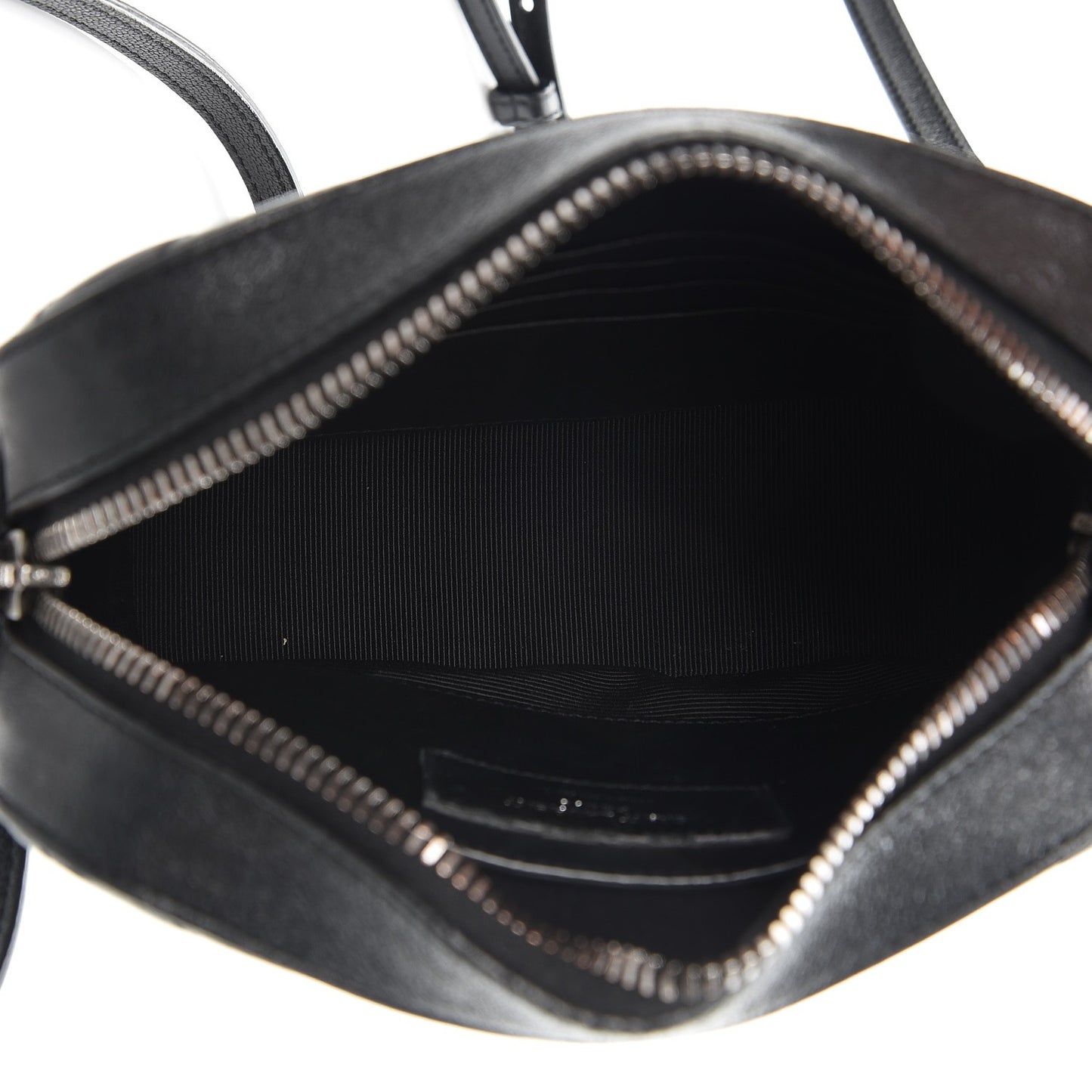 Sheepskin Chevron Small Camera Bag Black