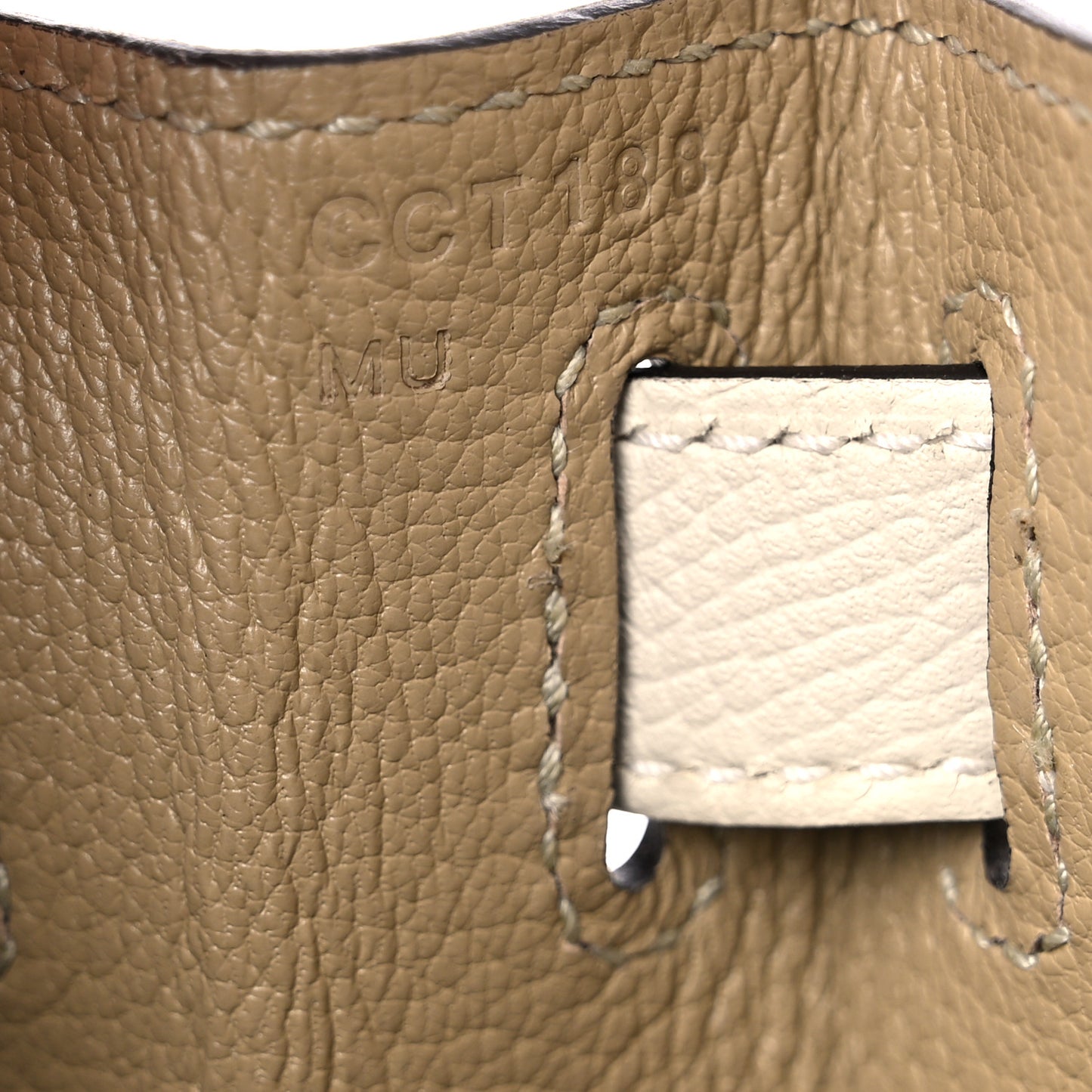 Epsom Bi-Color Horseshoe Kelly Sellier 28 Trench Craie