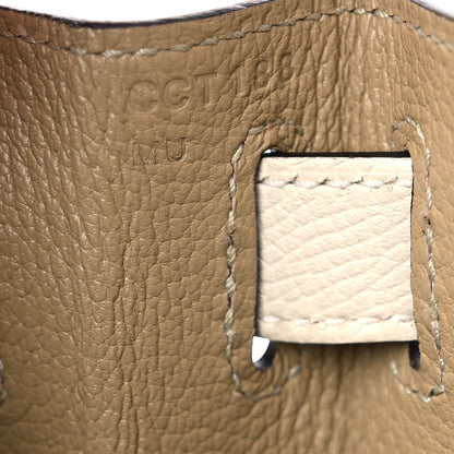 Hermes Epsom Bi-Color Horseshoe Kelly Sellier 28 Trench Craie 11 of 13
