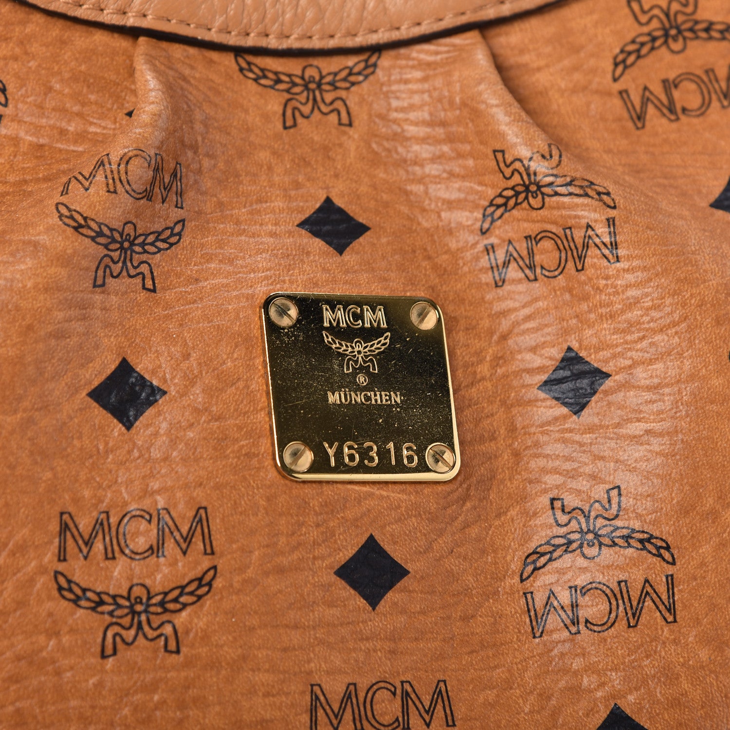 MCM Visetos Hobo Cognac 10 of 14