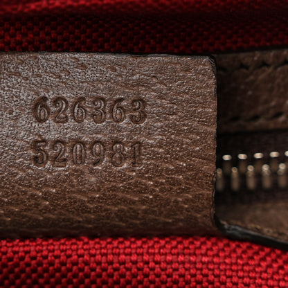 Gucci GG Supreme Monogram Textured Calfskin Square Messenger Bag Beige Ebony New Acero 7 of 10