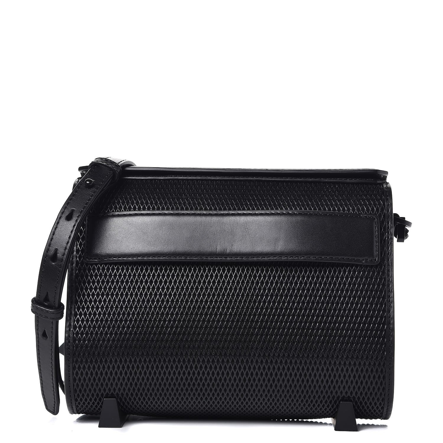 Alexander Wang Calfskin Mesh MIni Chastity Crossbody Bag Black 1 of 7