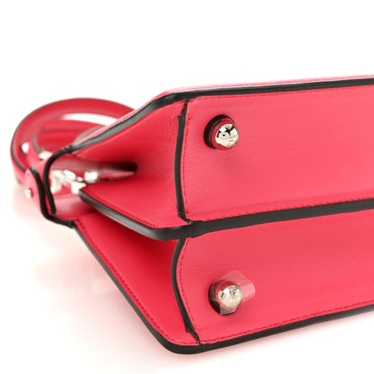 Fendi Shiny Nappa Petite Peekaboo I SEE U Satchel Lampone 10 of 11