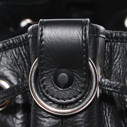 Balenciaga Matte Goatskin Rubber Covered Classic Hardware Mini Pompon Black 12 of 14