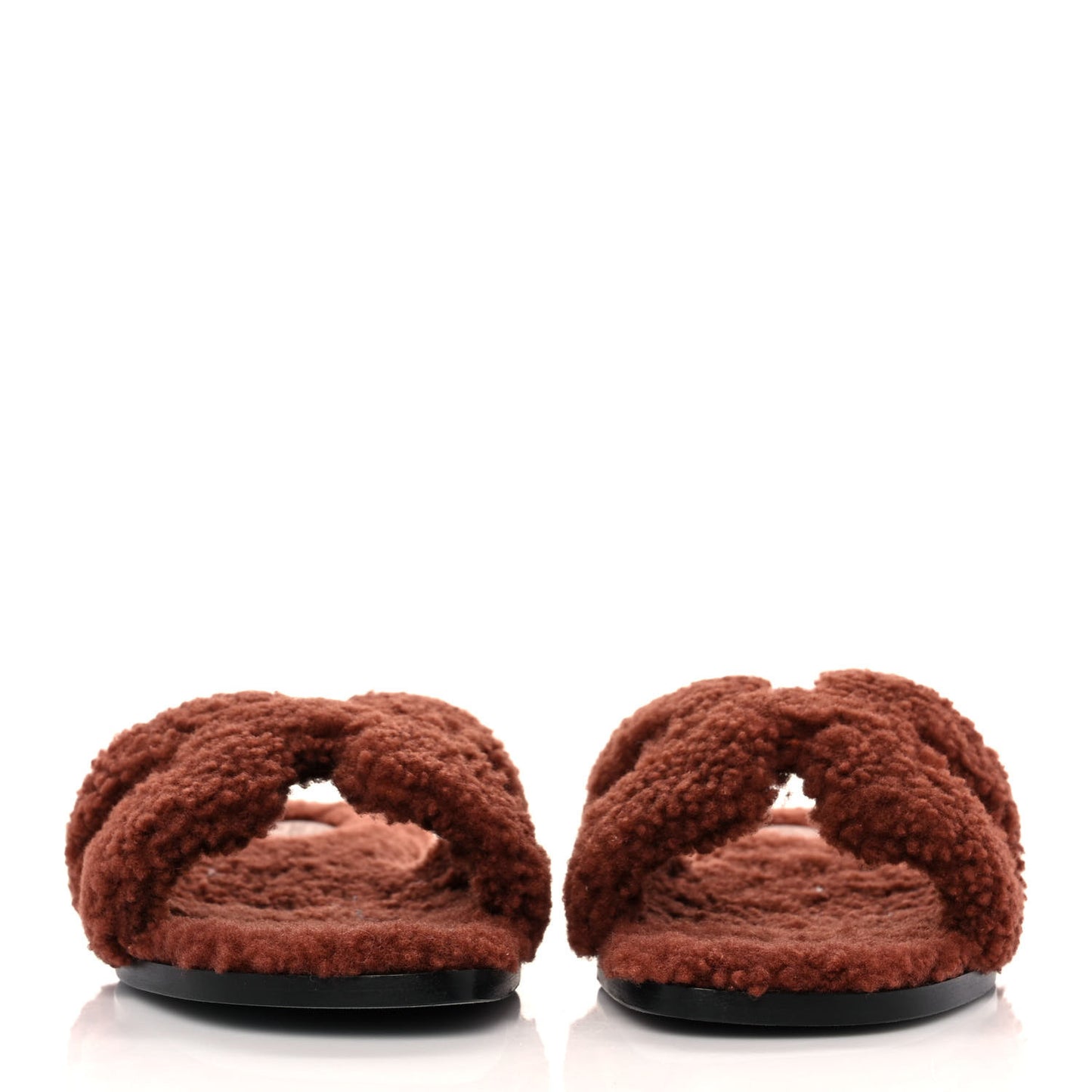 Woolskin Oran Sandals 37.5 Cognac