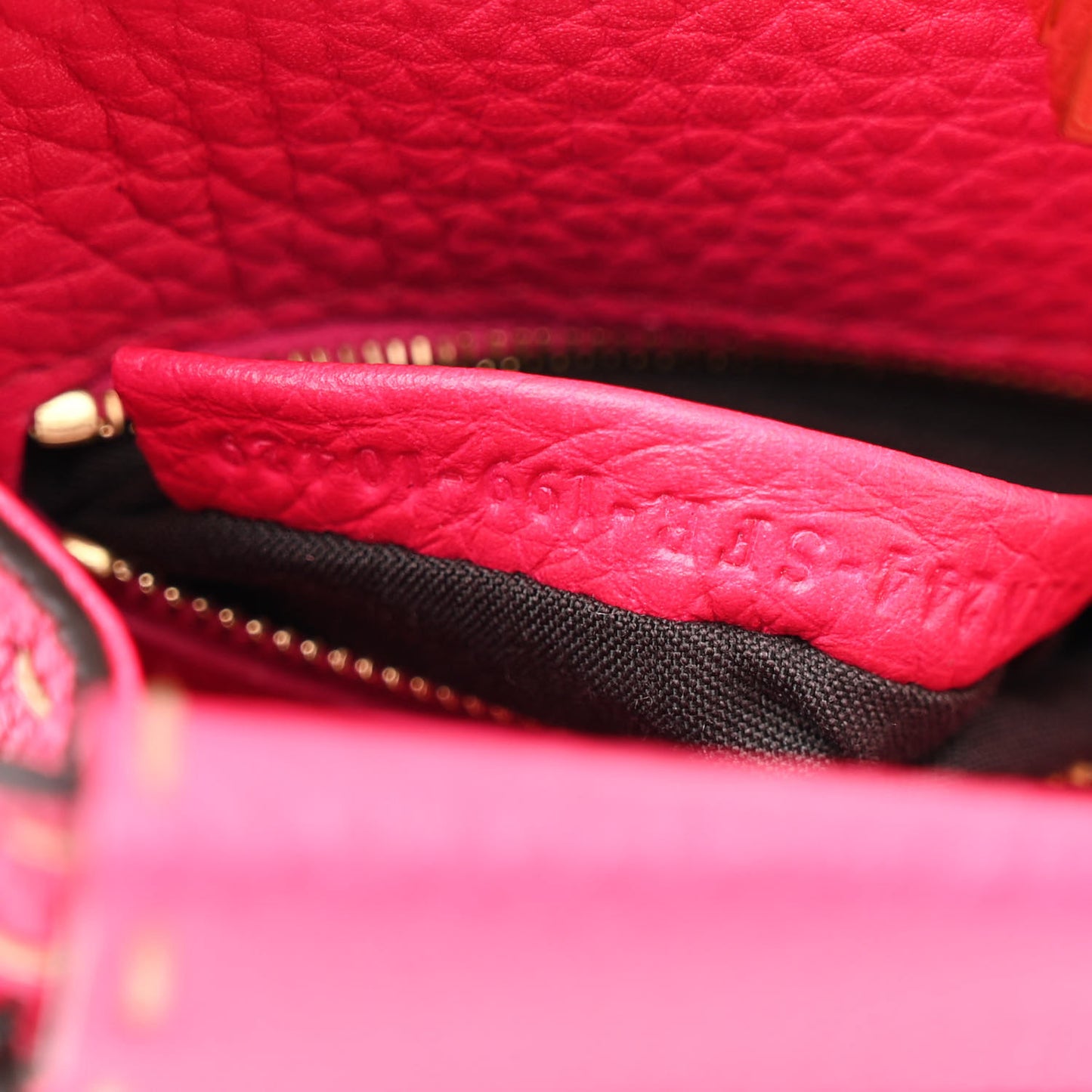 Cuoio Romano Selleria Mini Peekaboo Iconic Satchel Fuxia