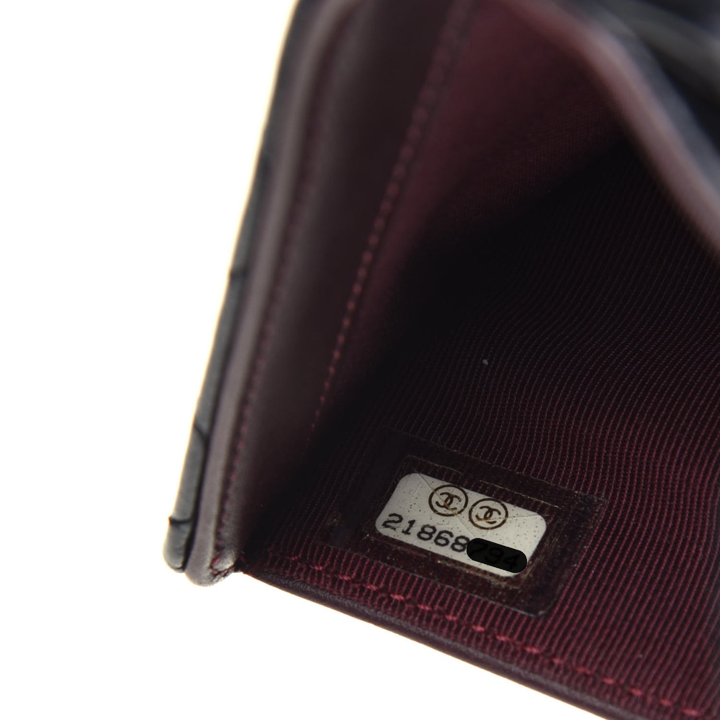 Caviar Quilted Zipped Pocket Wallet Black
