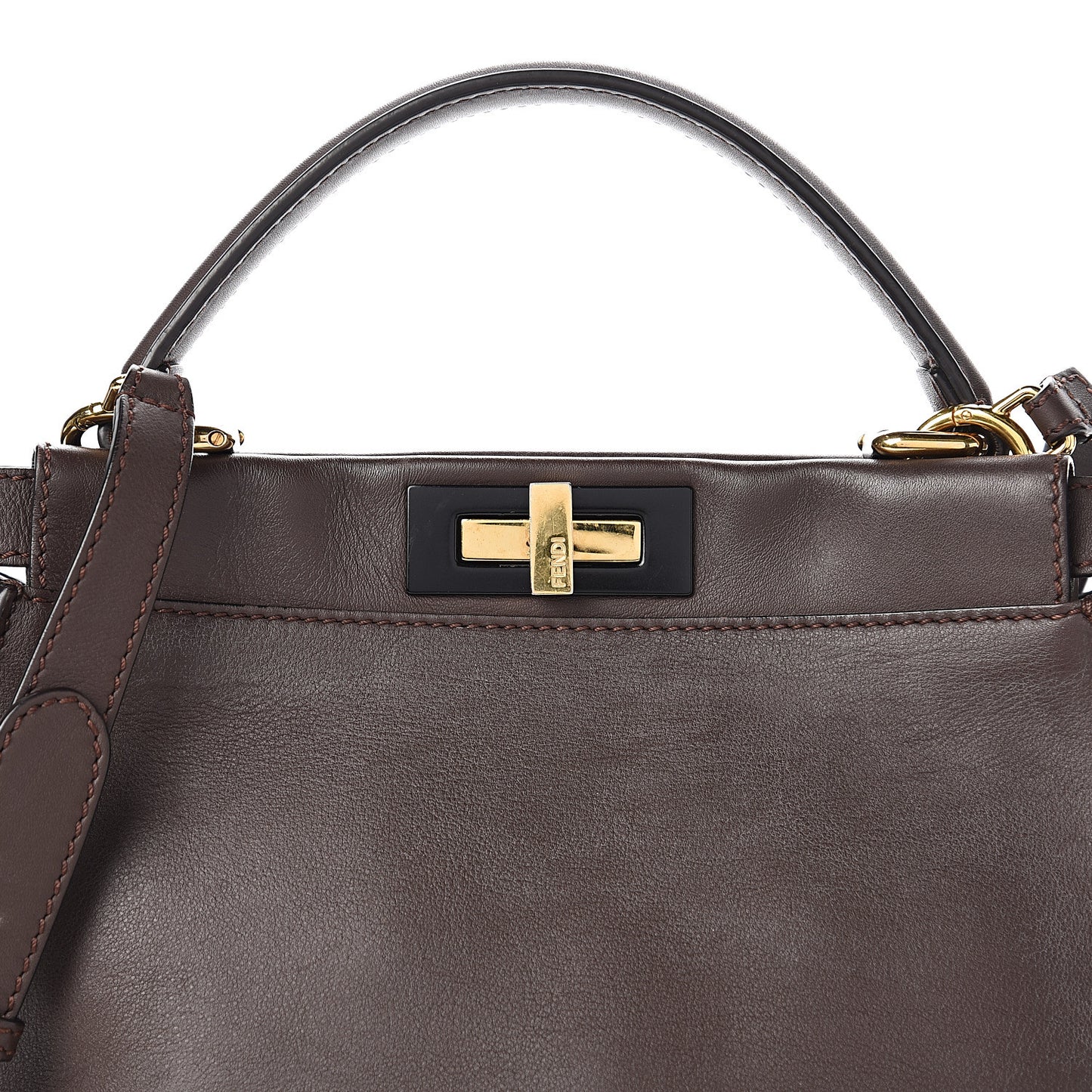 Vitello Seta Shiny Nappa Medium Peekaboo Iconic Satchel Moresco Rosa Doll