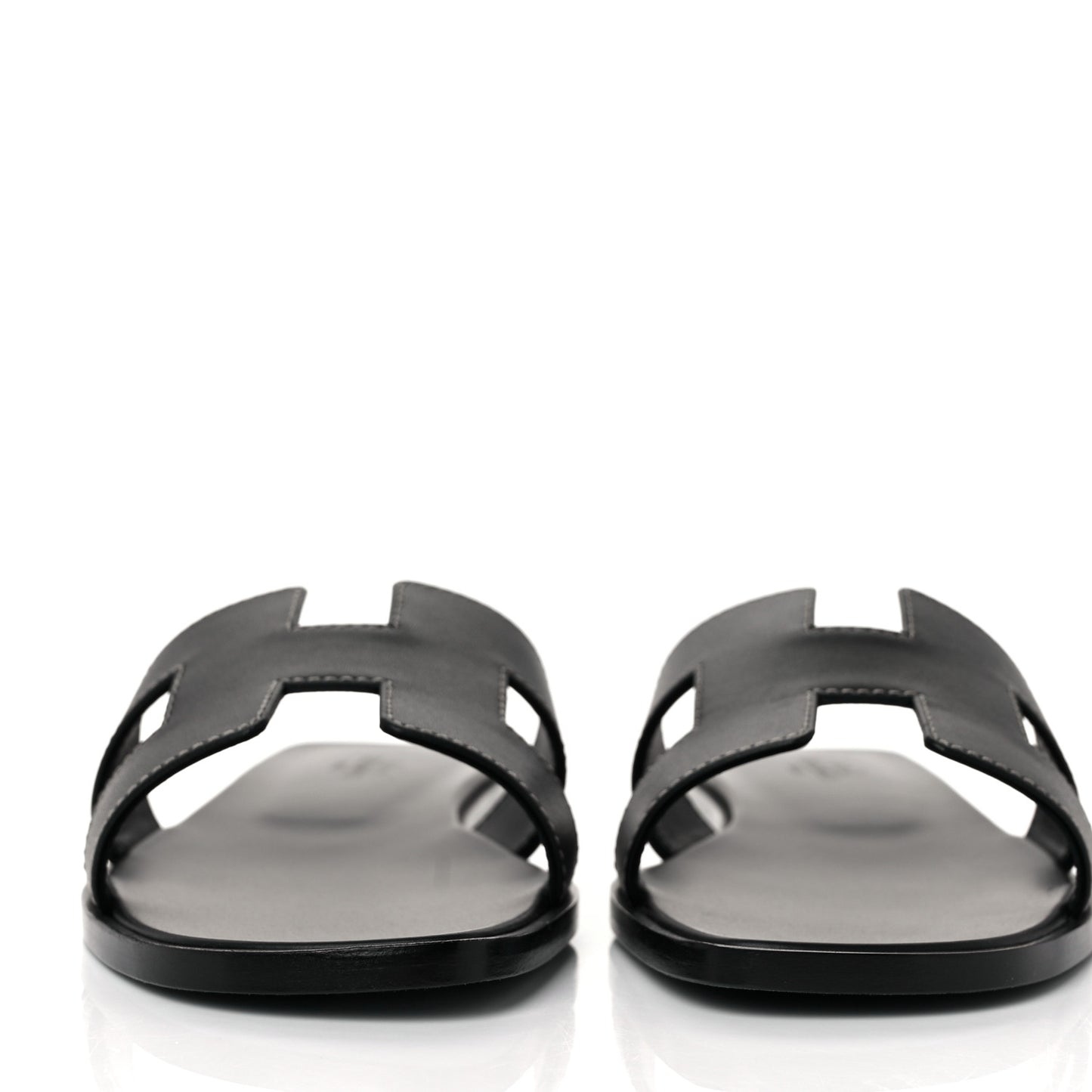 Box Calfskin Oran Sandals 37.5 Black
