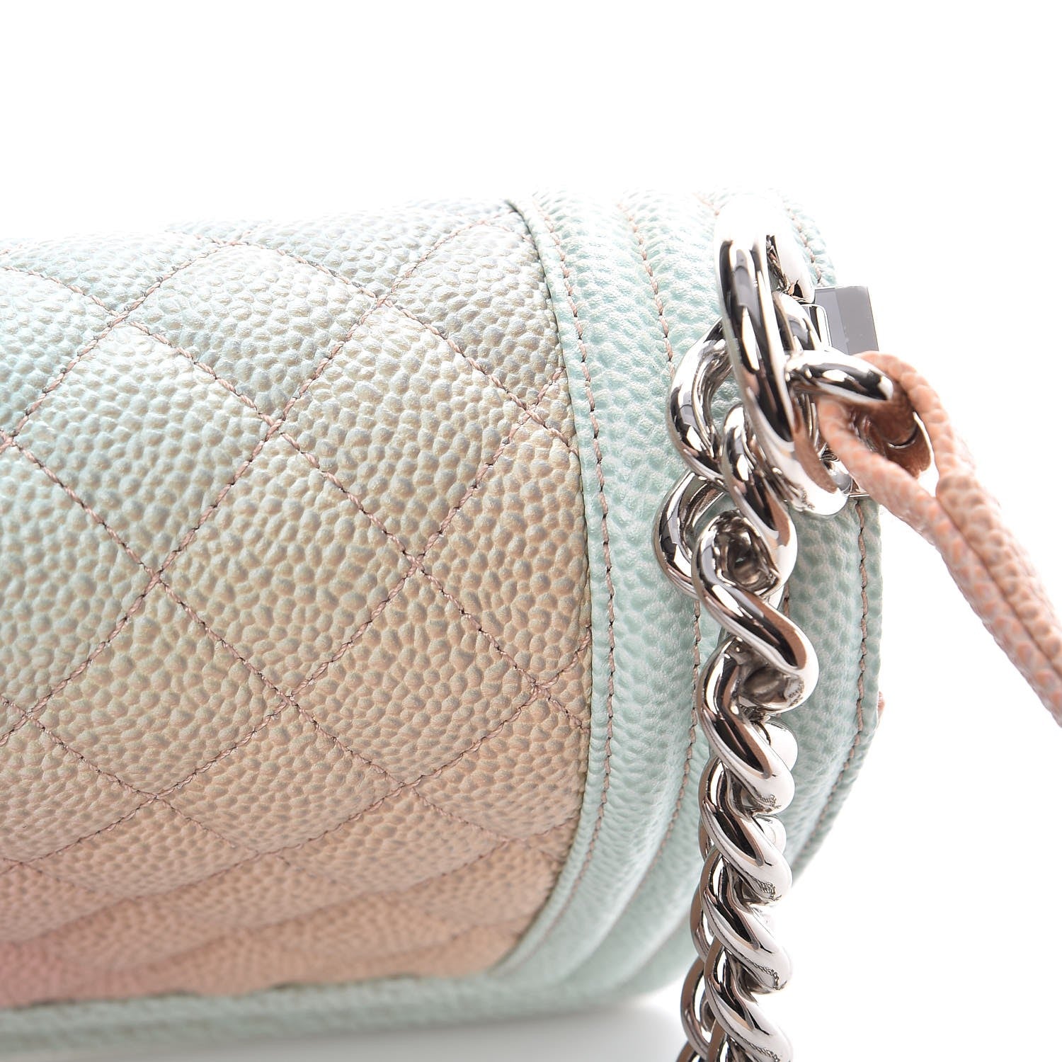 Chanel Caviar Quilted Small Rainbow Boy Flap Multicolor 8 of 9