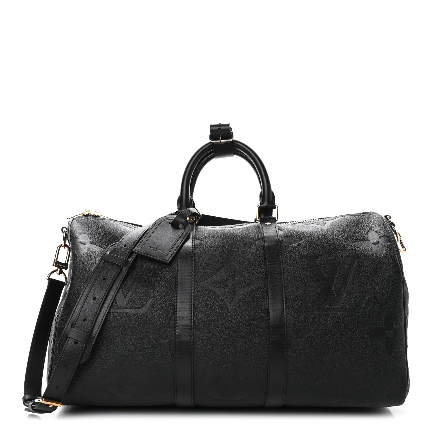 Louis Vuitton Empreinte Monogram Giant Keepall Bandouliere 45 Black 1 of 4