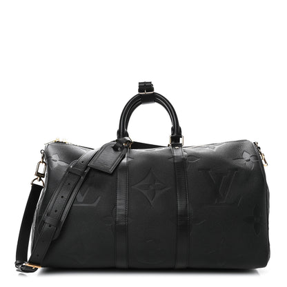 Louis Vuitton Empreinte Monogram Giant Keepall Bandouliere 45 Black 1 of 4