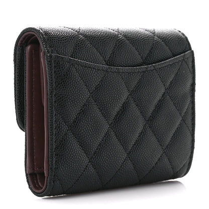 Chanel Caviar Quilted Compact Flap Wallet Black 3 of 11