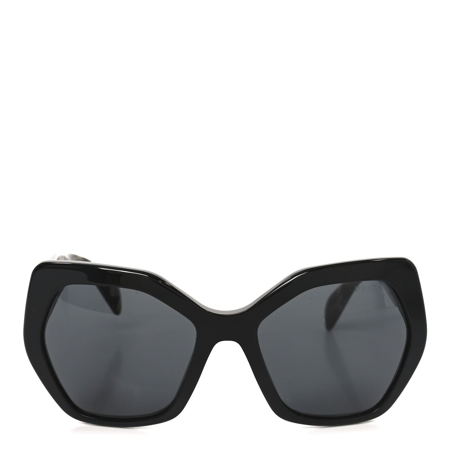 Prada Acetate Sunglasses SPR 16R Black Tortoise Grey 2 of 7