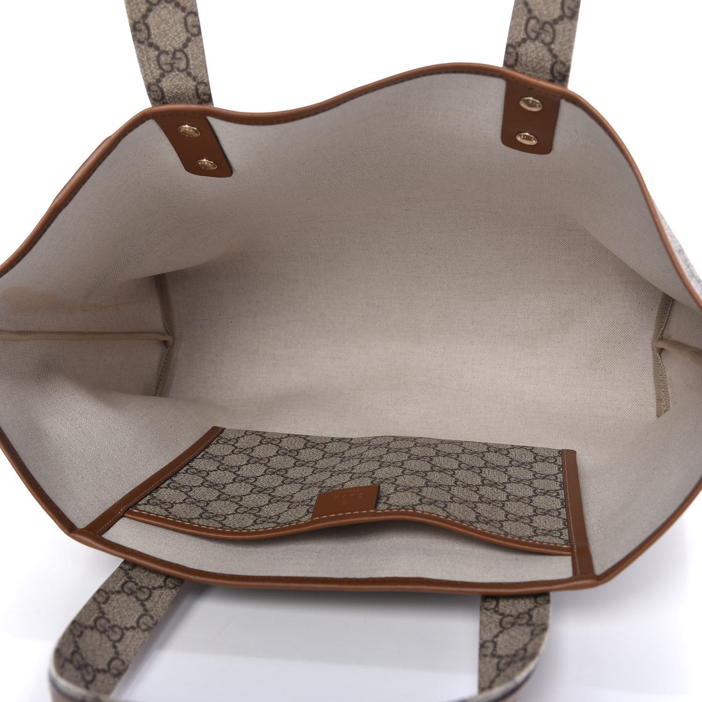 GG Plus Monogram Medium Signature Web Loop Tote Brown