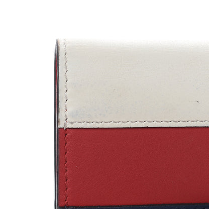 Gucci Calfskin Queen Margaret Card Case Wallet Blue Agata Hibiscus Red Mystic White 9 of 10
