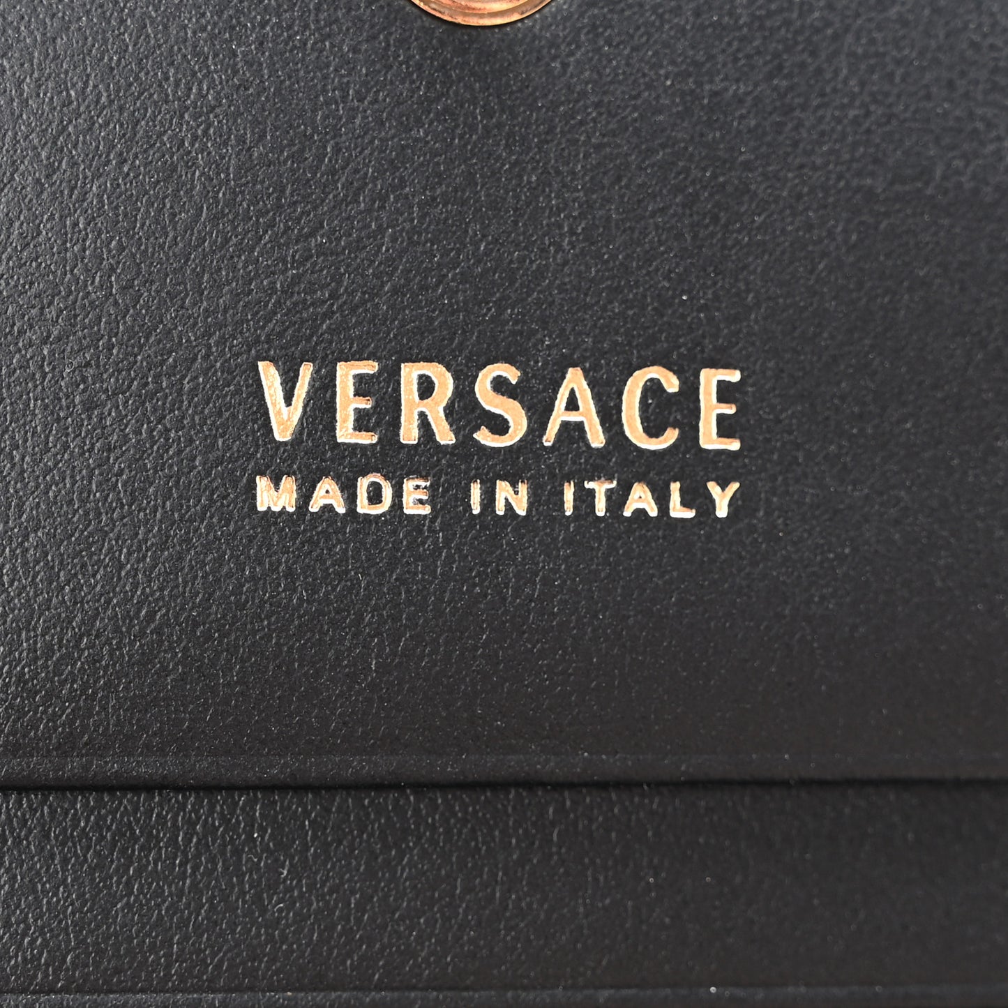 Nappa Barocco Print Virtus Card Case Wallet Black Multicolor