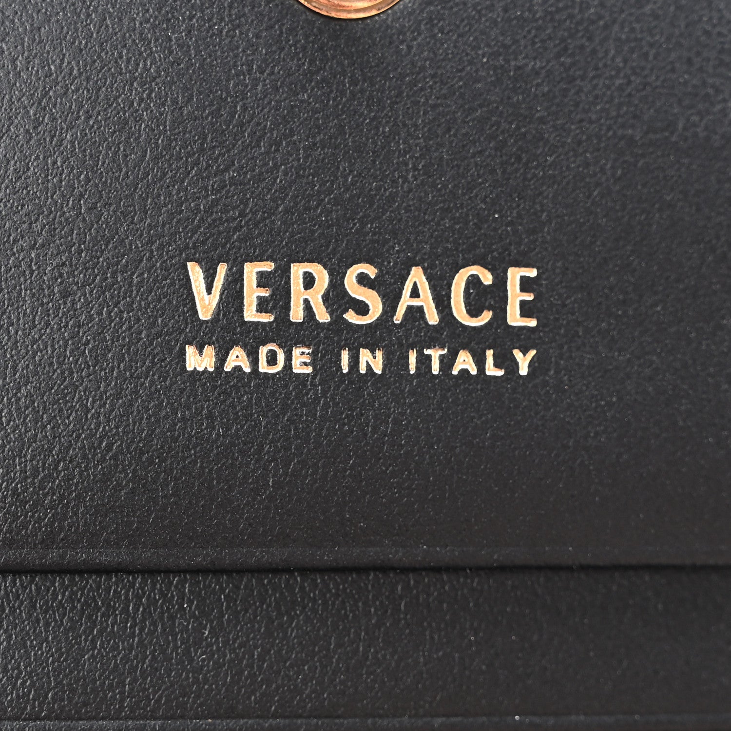 Versace Nappa Barocco Print Virtus Card Case Wallet Black Multicolor 6 of 7