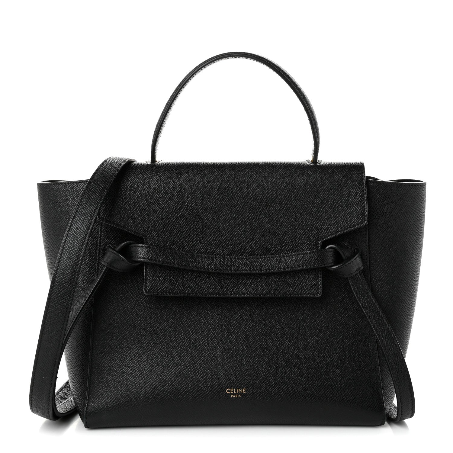 Celine Grained Calfskin Micro Belt Bag Black 1 of 11