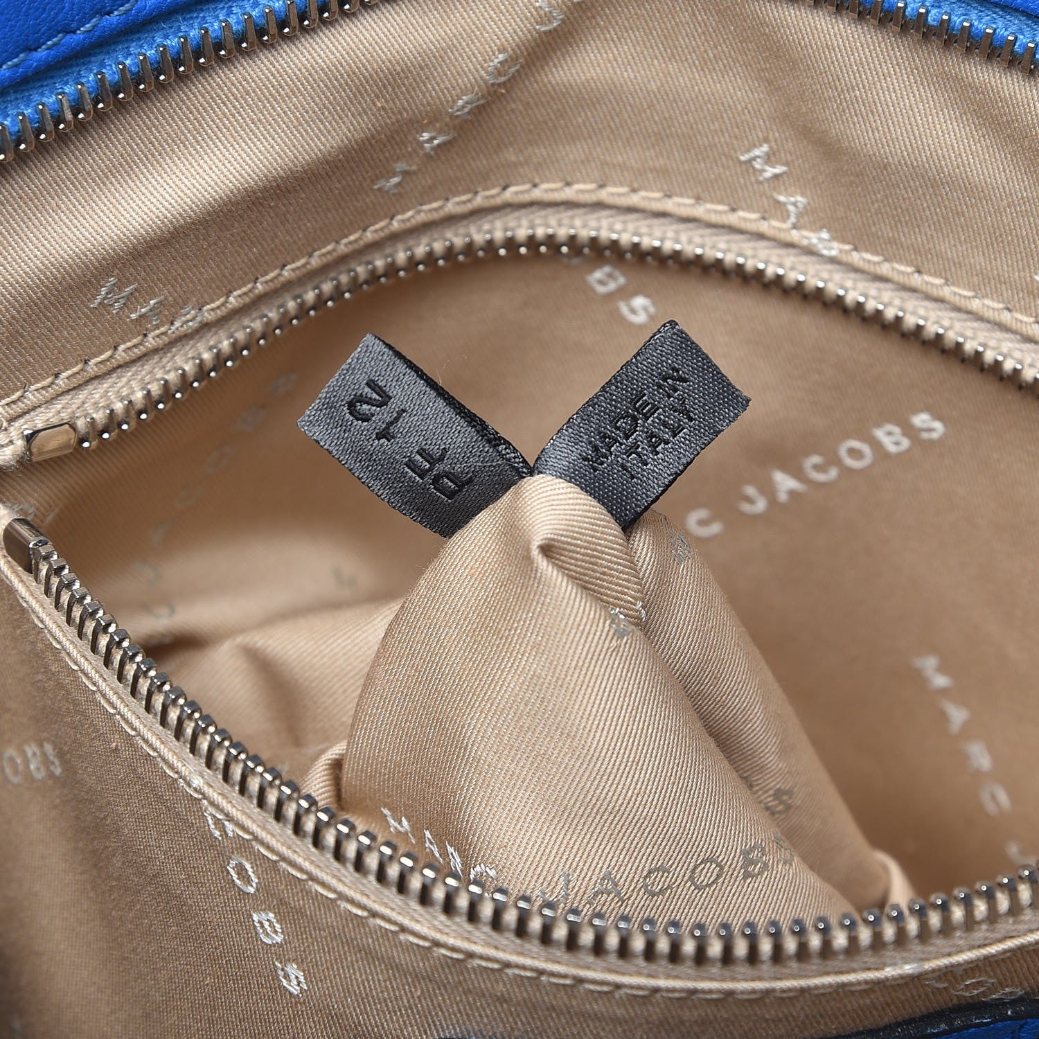 Marc Jacobs Lambskin Calf Hair Medium Serengeti Wellington Blue 7 of 10