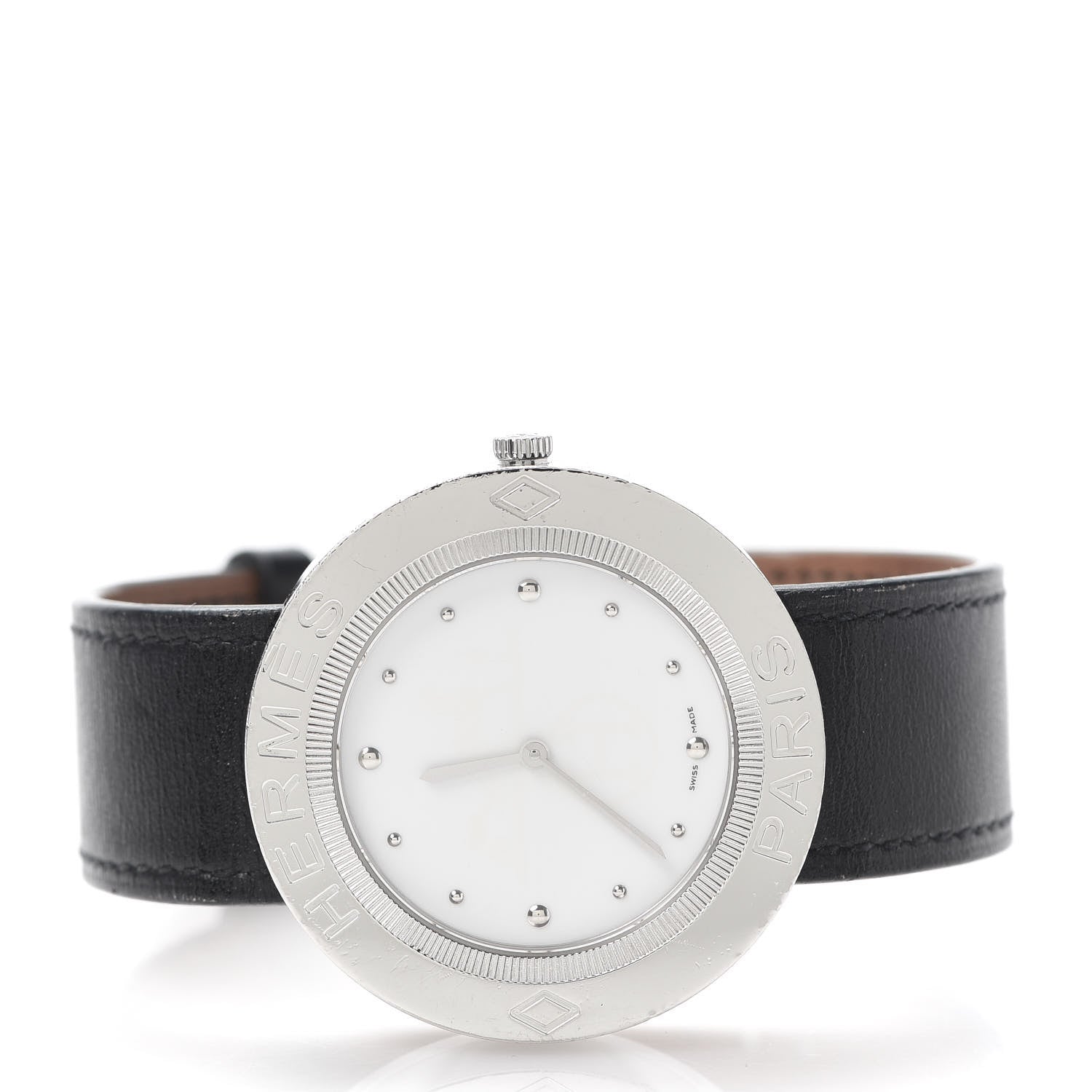 Hermes Stainless Steel Barenia 38mm Passe Quartz Watch Noir 3 of 6