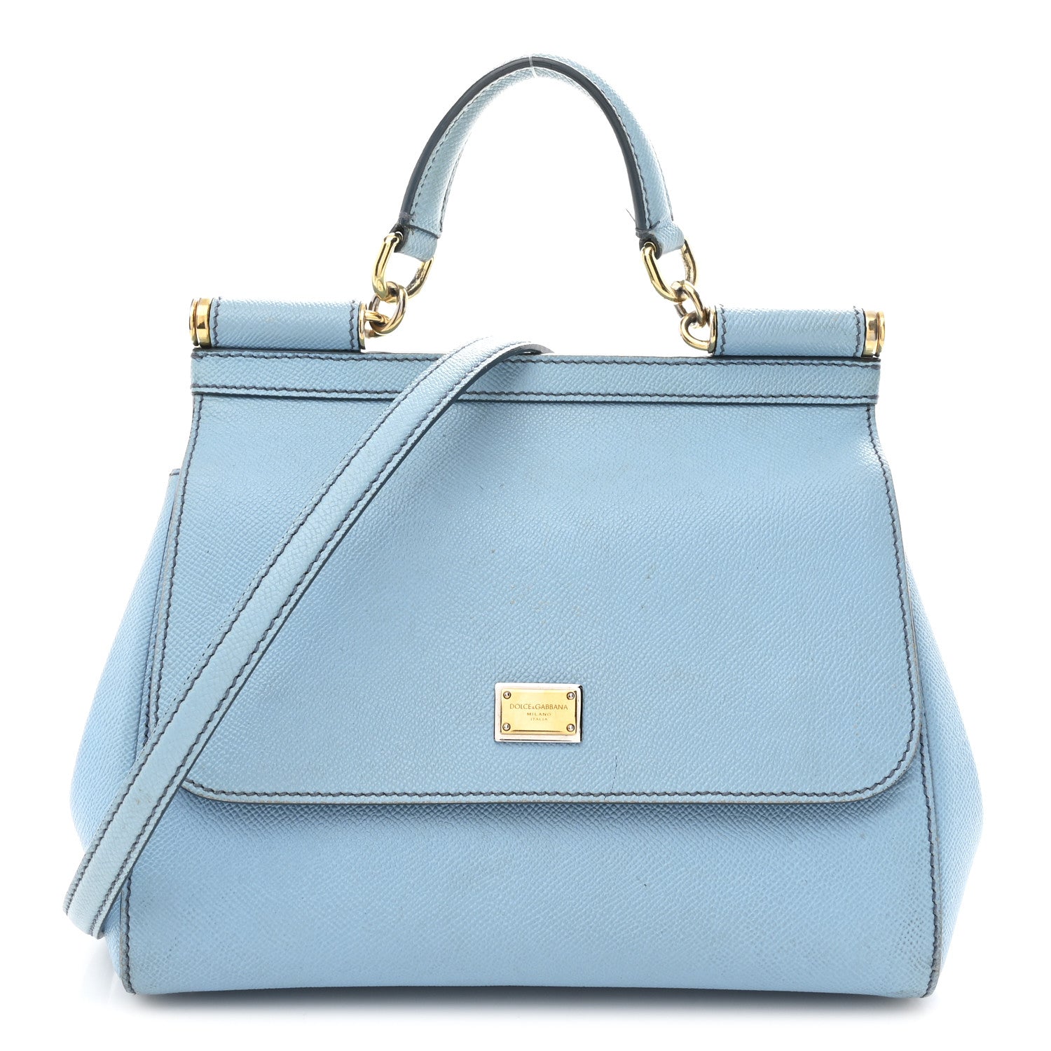 Dolce & Gabbana Dauphine Medium Miss Sicily Satchel Fiordaliso 1 of 11