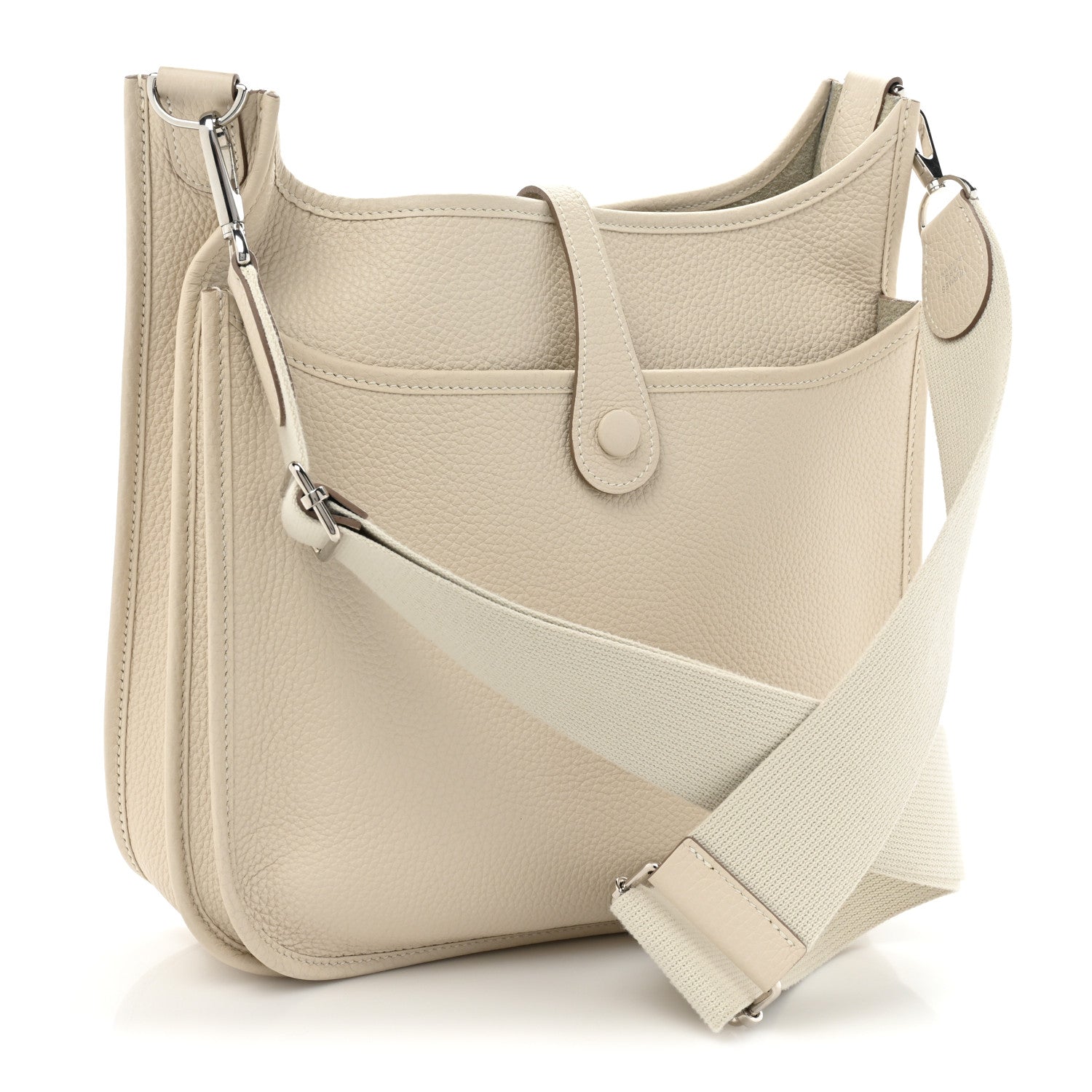 Hermes Taurillon Clemence Evelyne III PM Craie 3 of 10