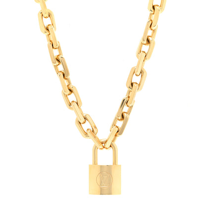Louis Vuitton LV Edge Necklace Cadenas Gold 1 of 6