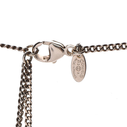 Chanel Pearl Resin CC Necklace Burgundy Gold 6 of 6