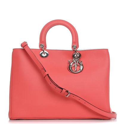 Christian Dior Smooth Calfskin Large Diorissimo Tote Light Coral 1 of 12