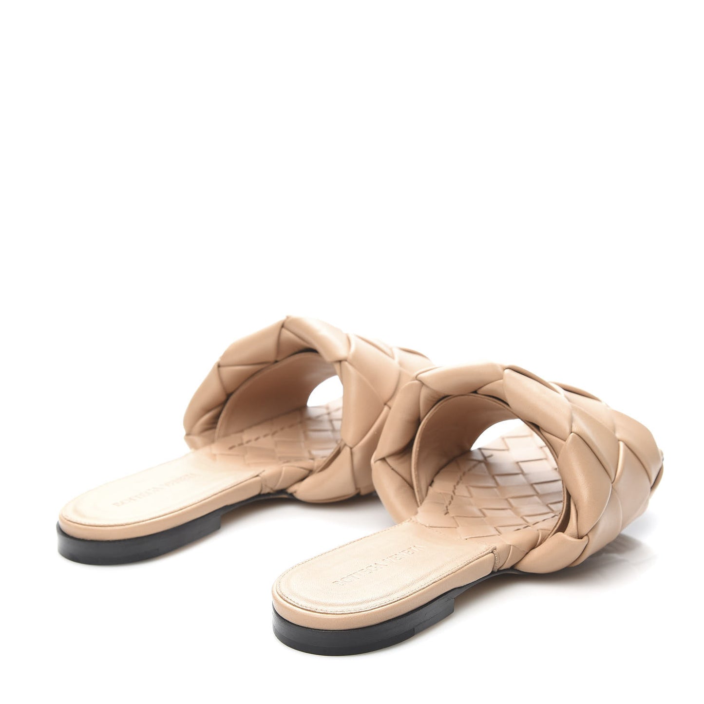 Nappa Maxi Intrecciato Lido Flat Sandals 39 Slipper