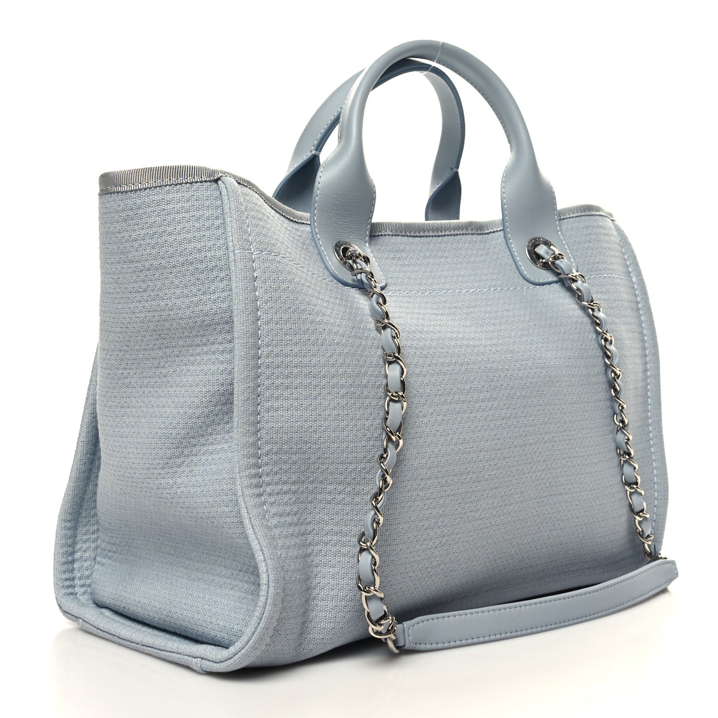 Mixed Fibers Medium Deauville Tote Light Blue